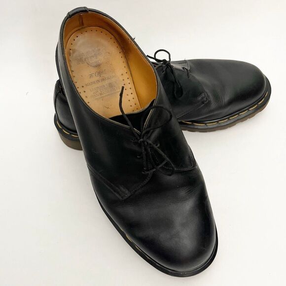 Doc Martens Size 11 Black 1461 Gibson Oxfords - Picture 3 of 7